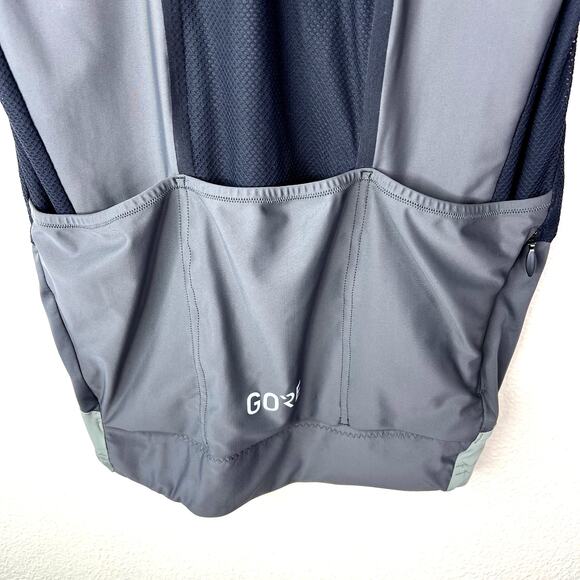 GORE Wear Phantom Short Sleeve Cycling Jersey Men's Large Gray Full Zip Pockets - Picture 5 of 7